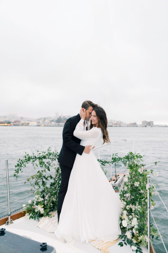 San Francisco Bay Area Sailboat Elopement Wedding by LivByGrace Photography Destination Wedding Photographer