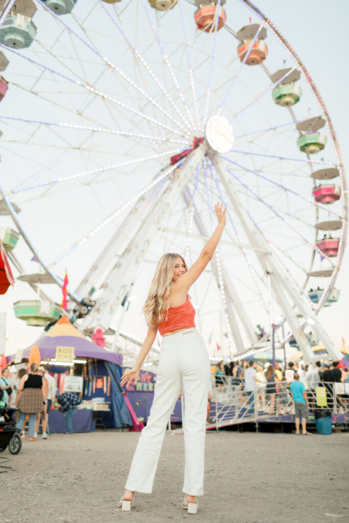 Ferris Wheel Photoshoot at Red River Valley Fair in Fargo, ND