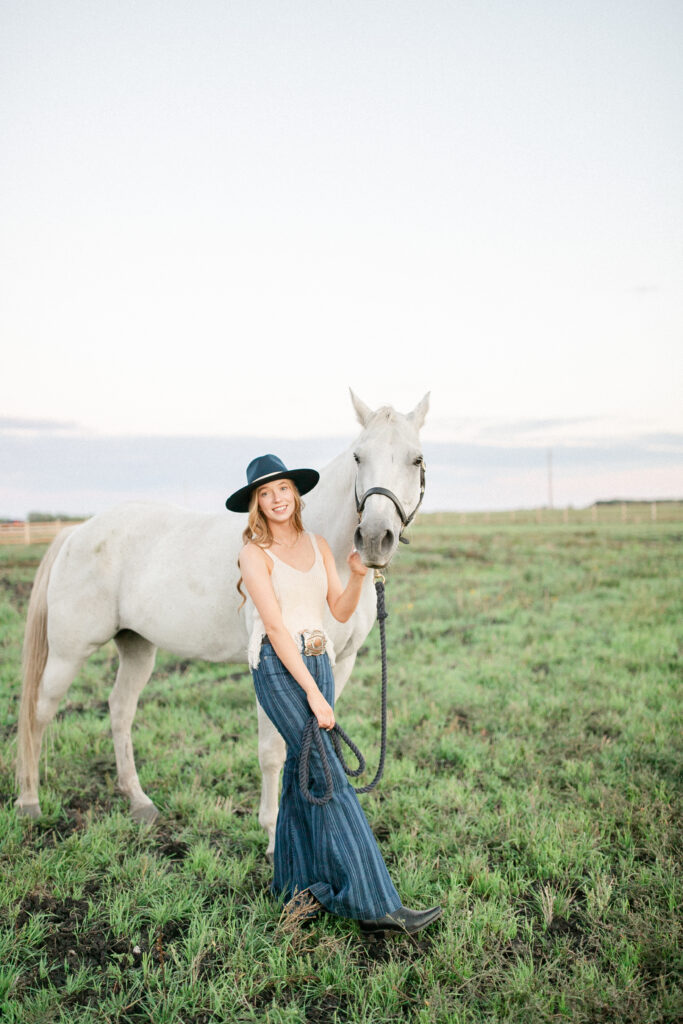 Fargo Senior with her horse 