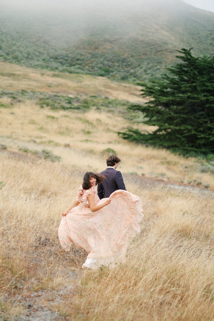 Engagement Photoshoot in Marin Headlands San Francisco Bay Area by LivByGrace Photography, Destination Wedding Photographer
