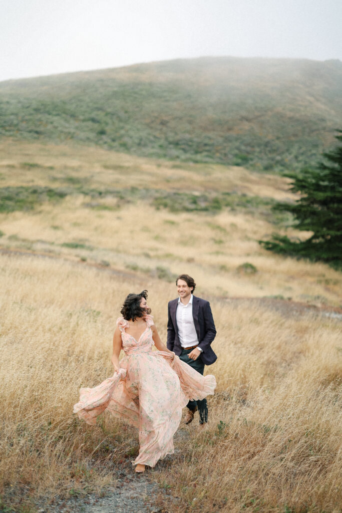 Engagement Photoshoot in Marin Headlands San Francisco Bay Area by LivByGrace Photography, Destination Wedding Photographer