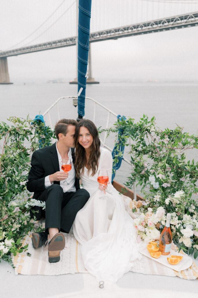 San Francisco Bay Area Sailboat Elopement Wedding by LivByGrace Photography Destination Wedding Photographer