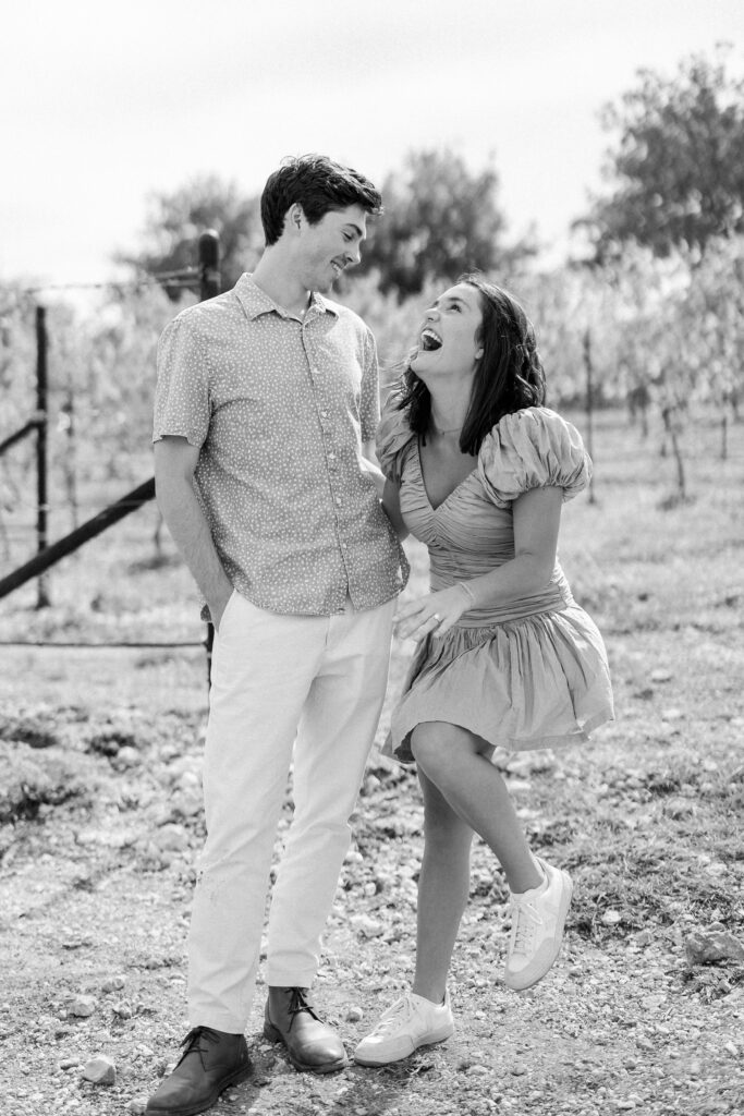 sheer joy, black and white photo of the couple
