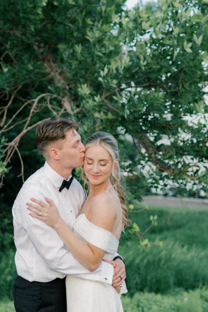 bride and groom portrait