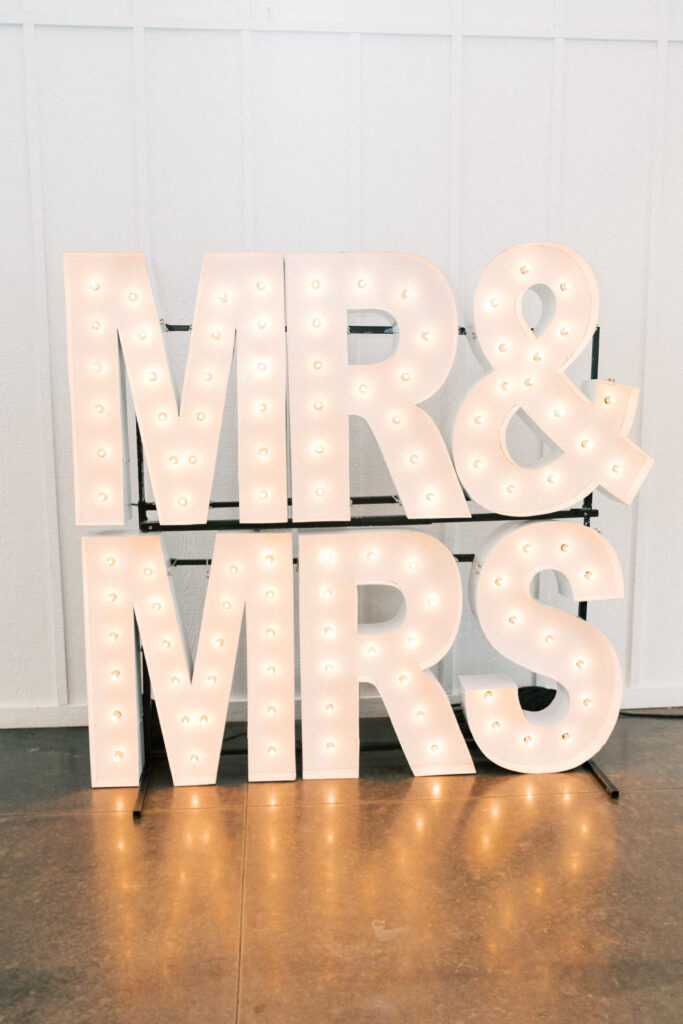 mr. and mrs. alphalit light up letters 