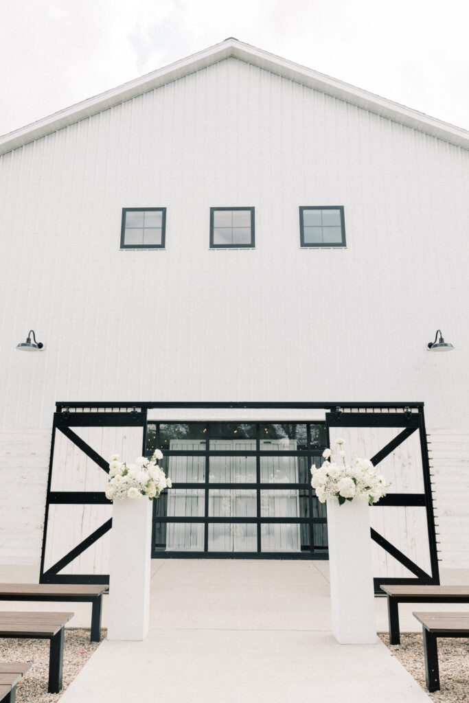 ceremony set up outside 