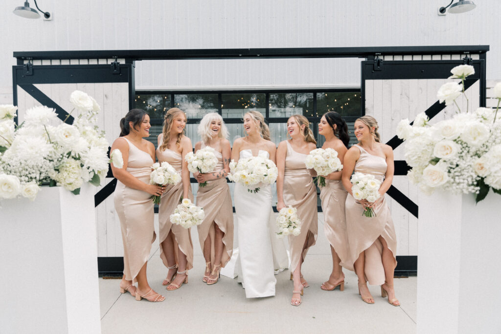 bridesmaids group photo