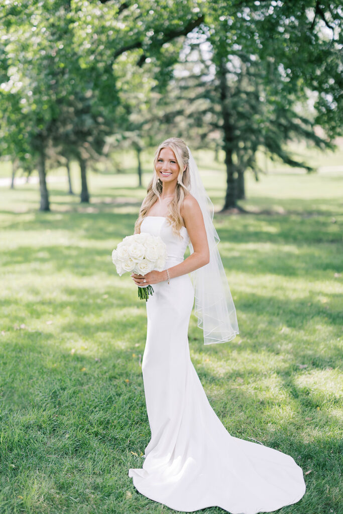 Bride and groom first look