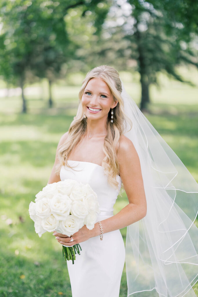 Bride and groom first look