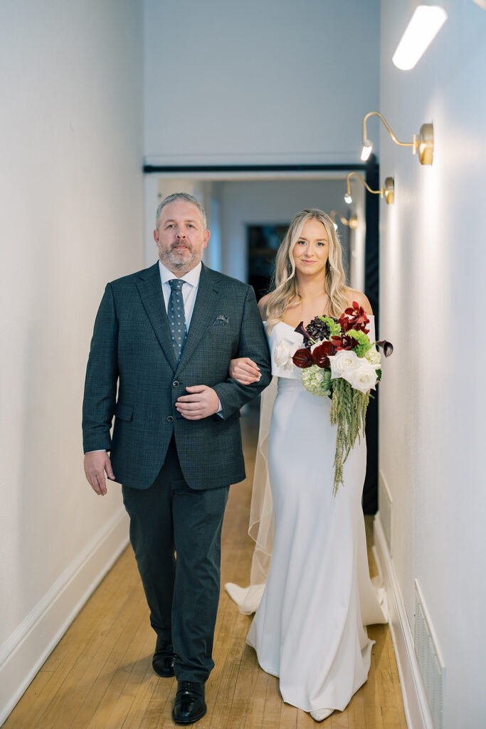 bride and father of the bride 