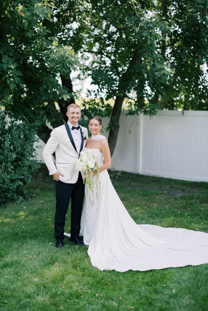 bride and groom first look