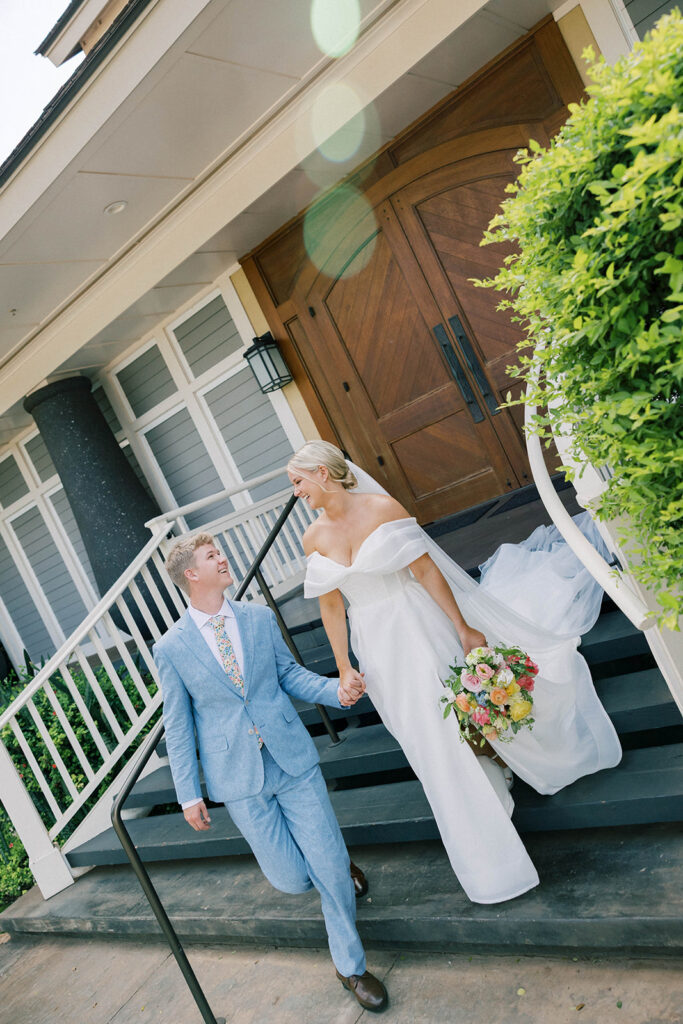 Bride and groom first look in hawaii, maui wedding, walking