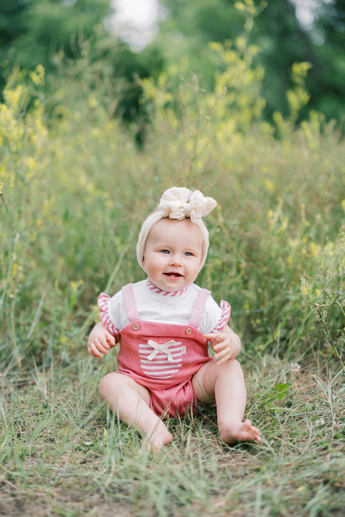 Maternity Session, baby in the grass