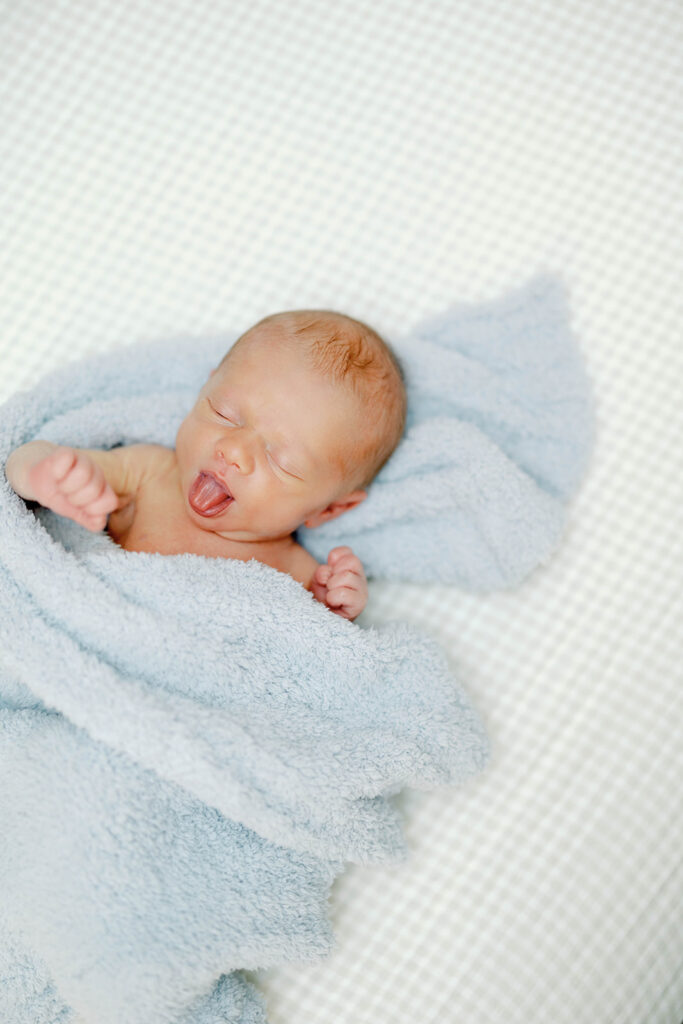 Maternity Session, newborn baby wrapped in a blanket