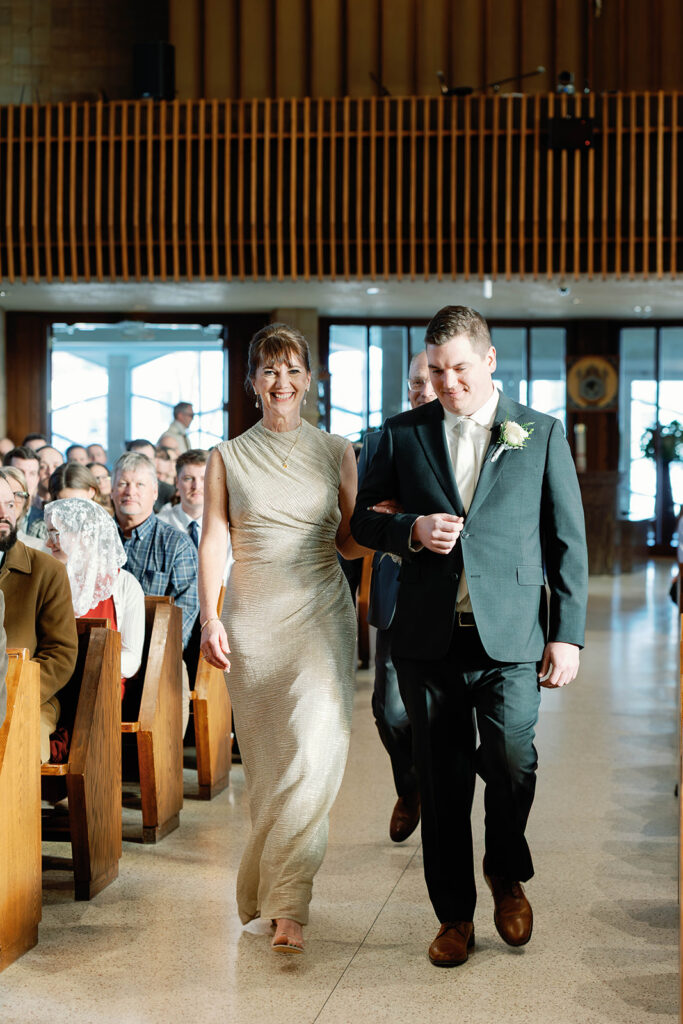 fargo wedding in a church