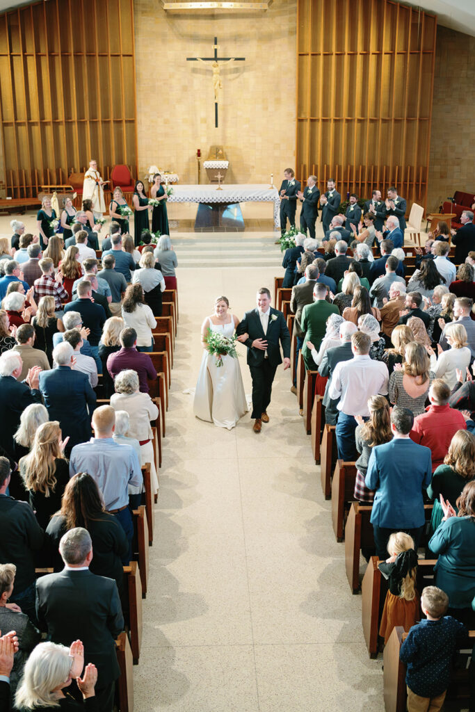 fargo wedding in a church