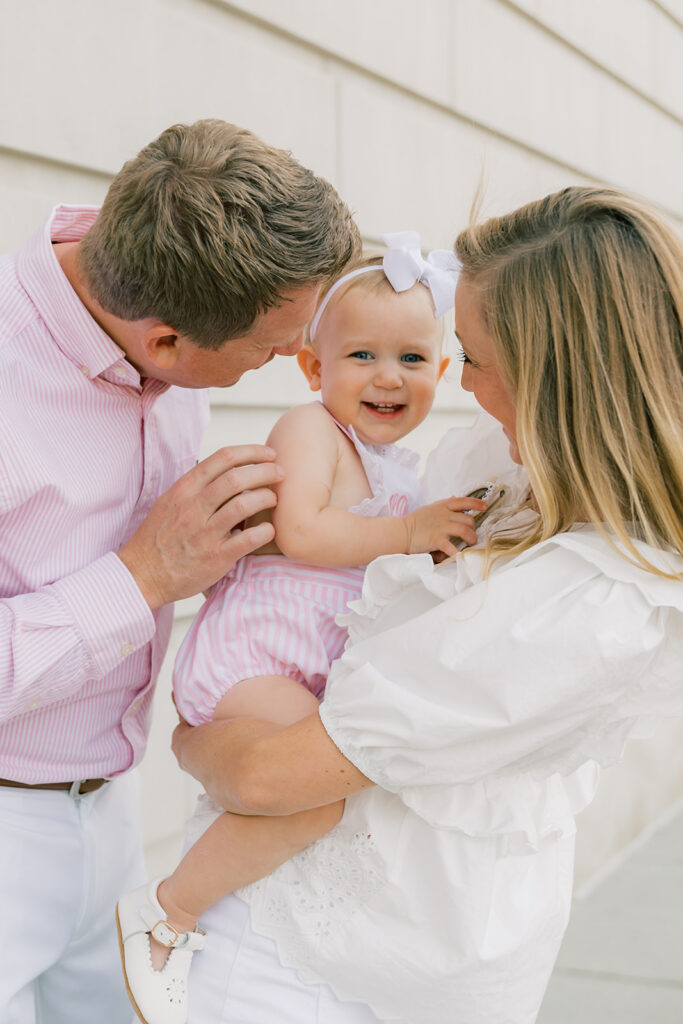 Maternity Session, couple holding their baby