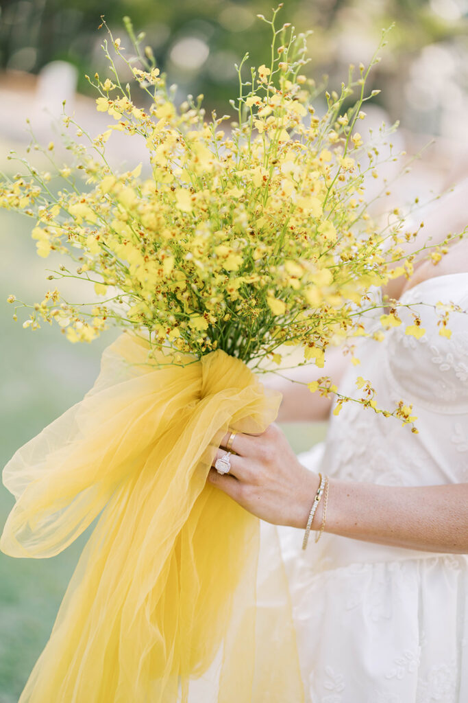 yellow bridal bouquet