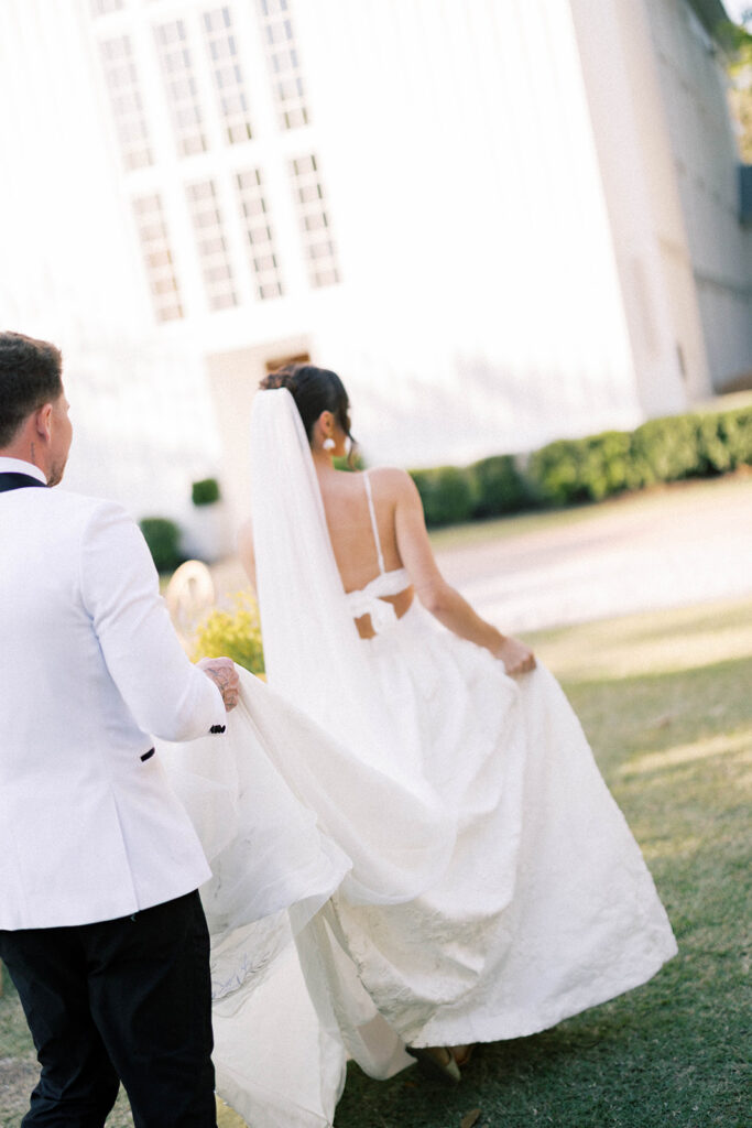 bride and groom portrait