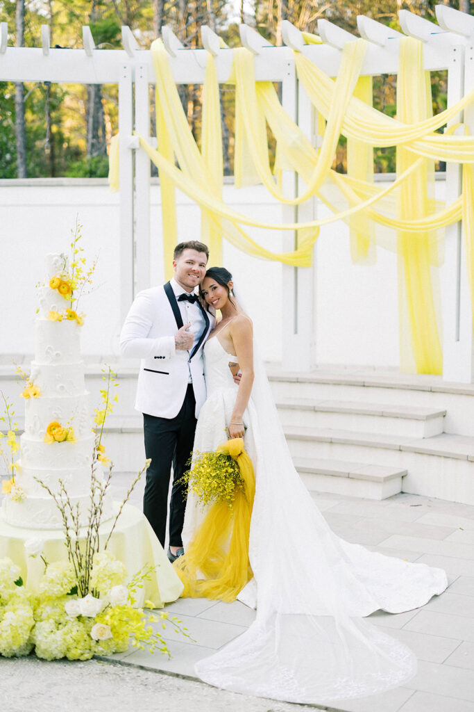 bride and groom portrait