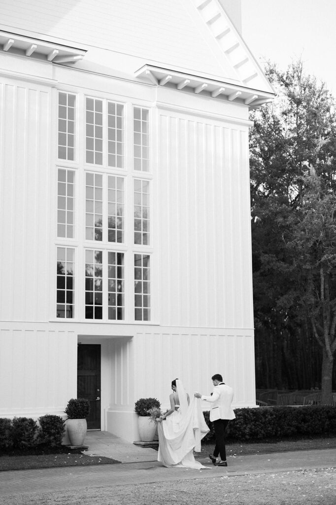 bride and groom portrait