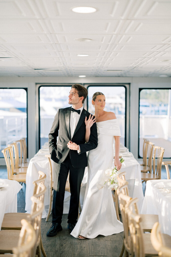 bride and groom portrait