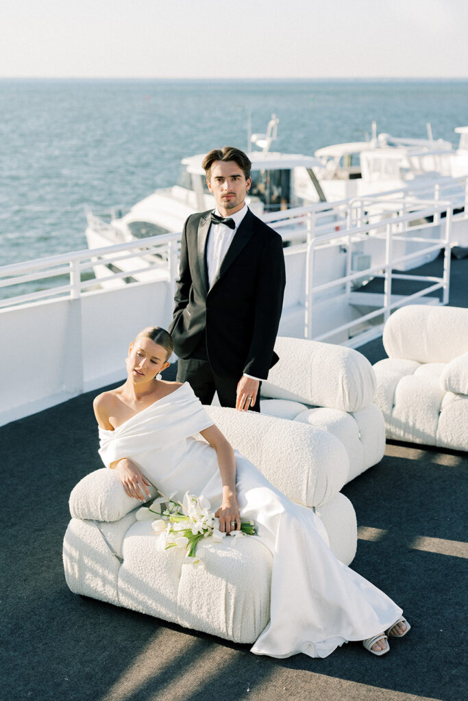 bride and groom portrait