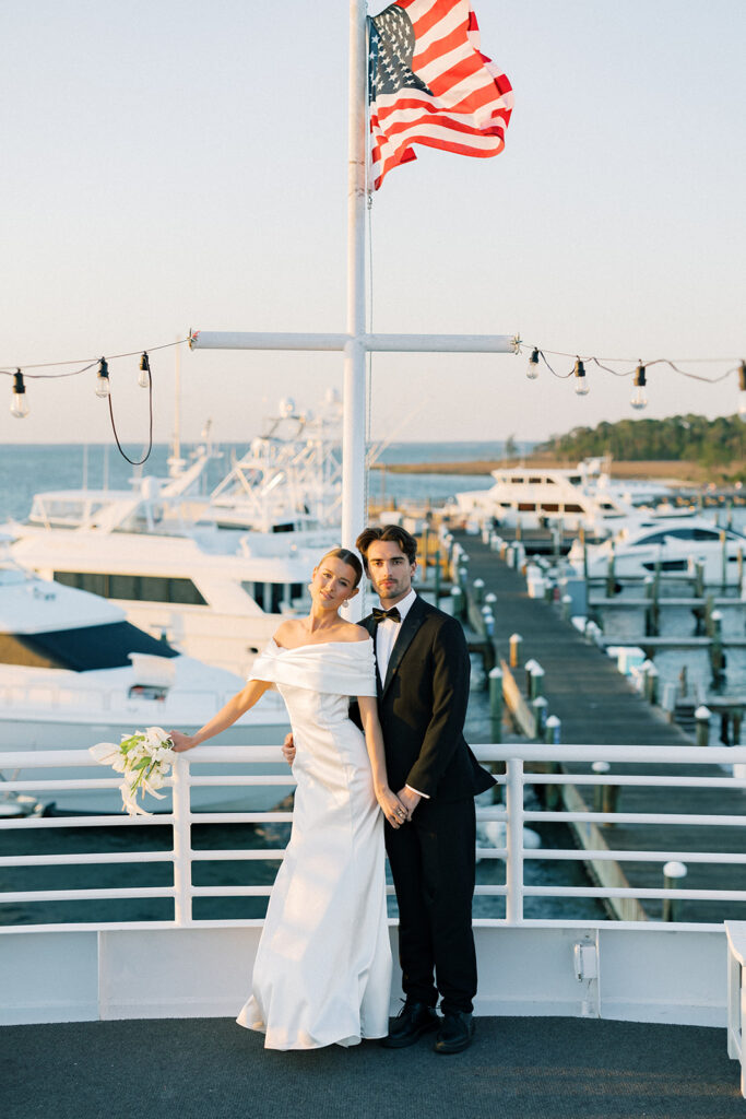 bride and groom portrait