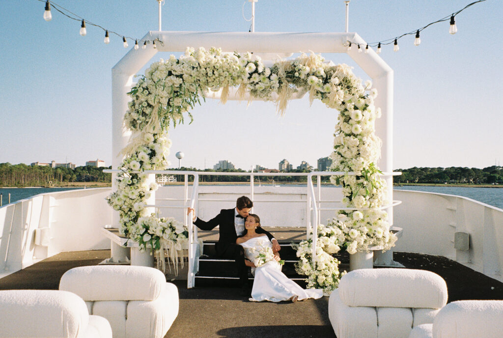 bride and groom portrait