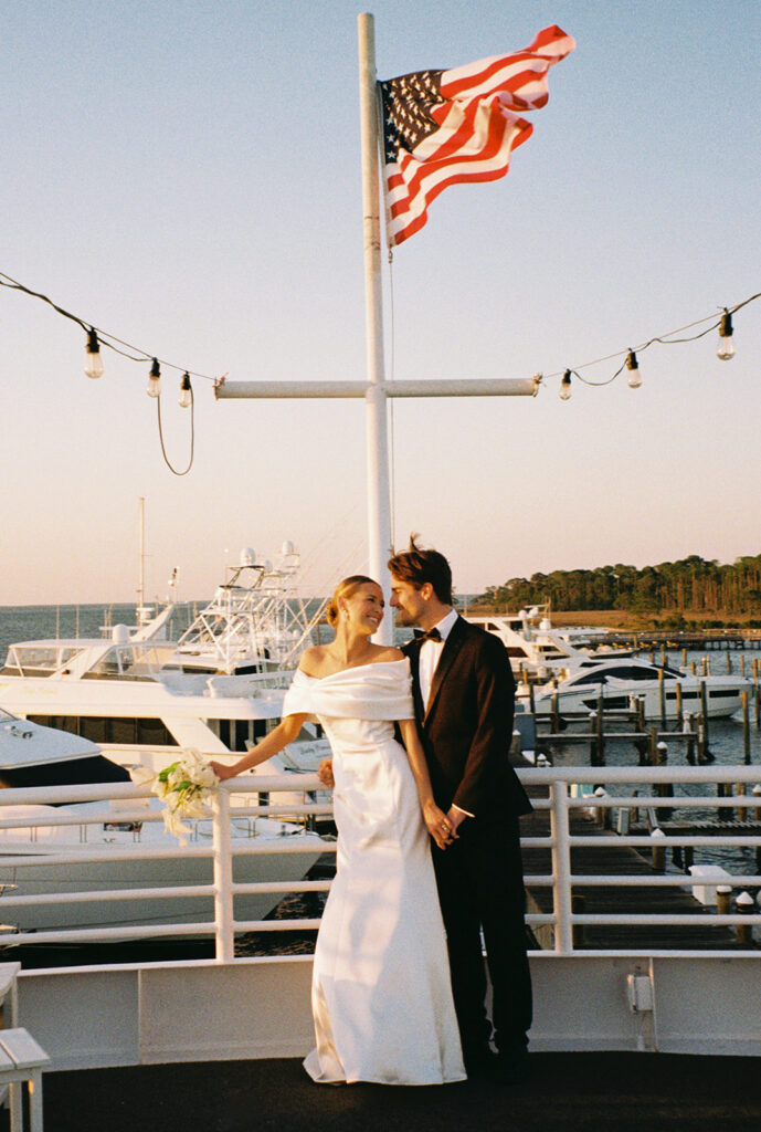 bride and groom portrait