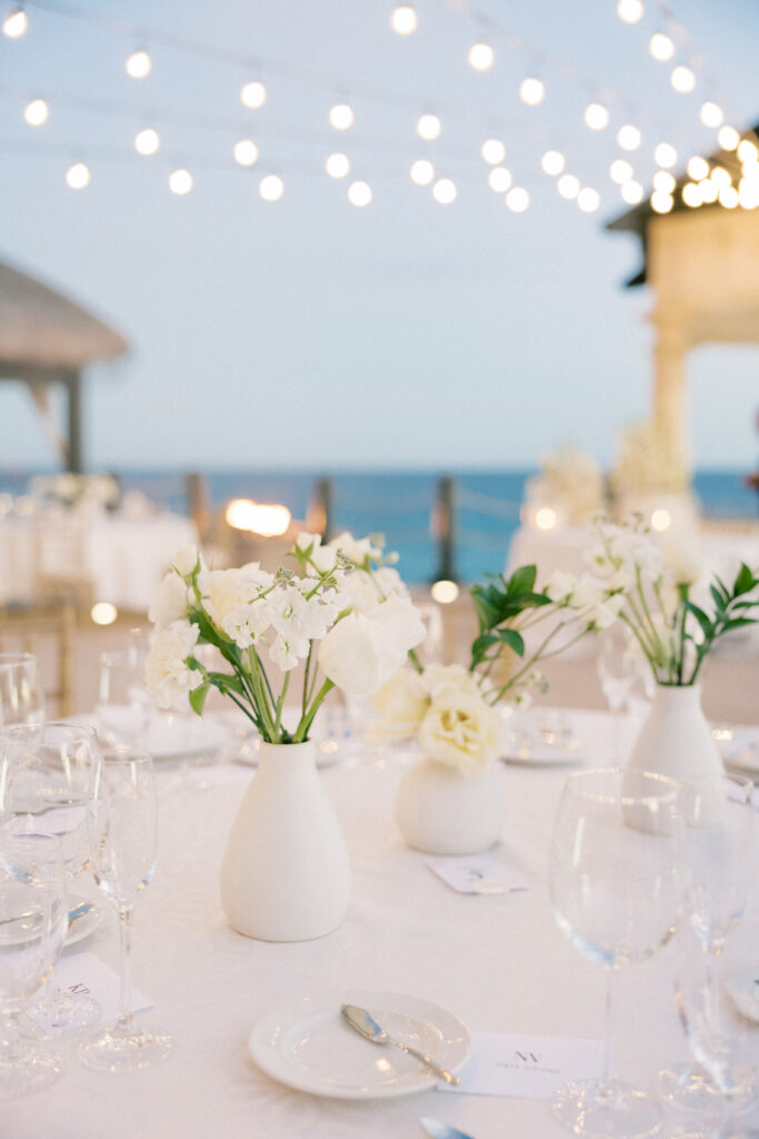 cabo wedding reception on the beach