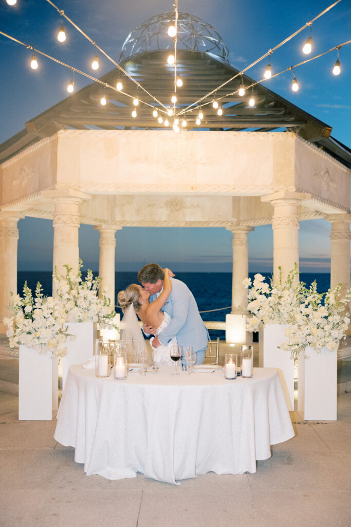 cabo wedding reception on the beach