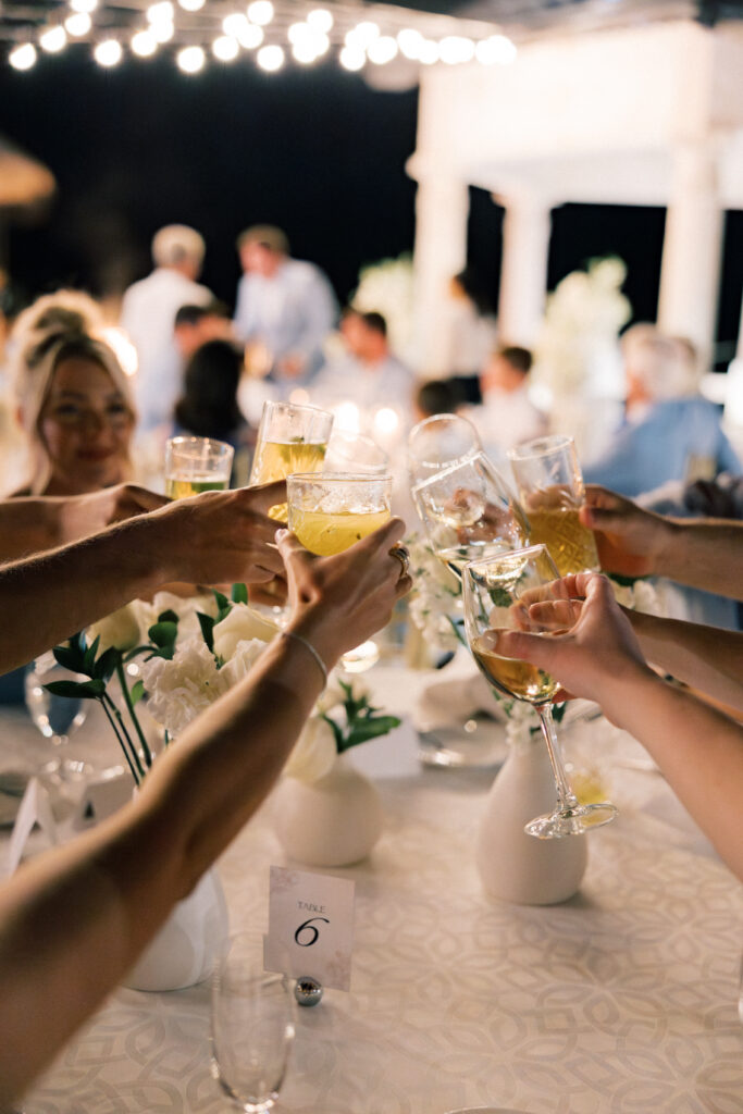 cabo wedding reception on the beach