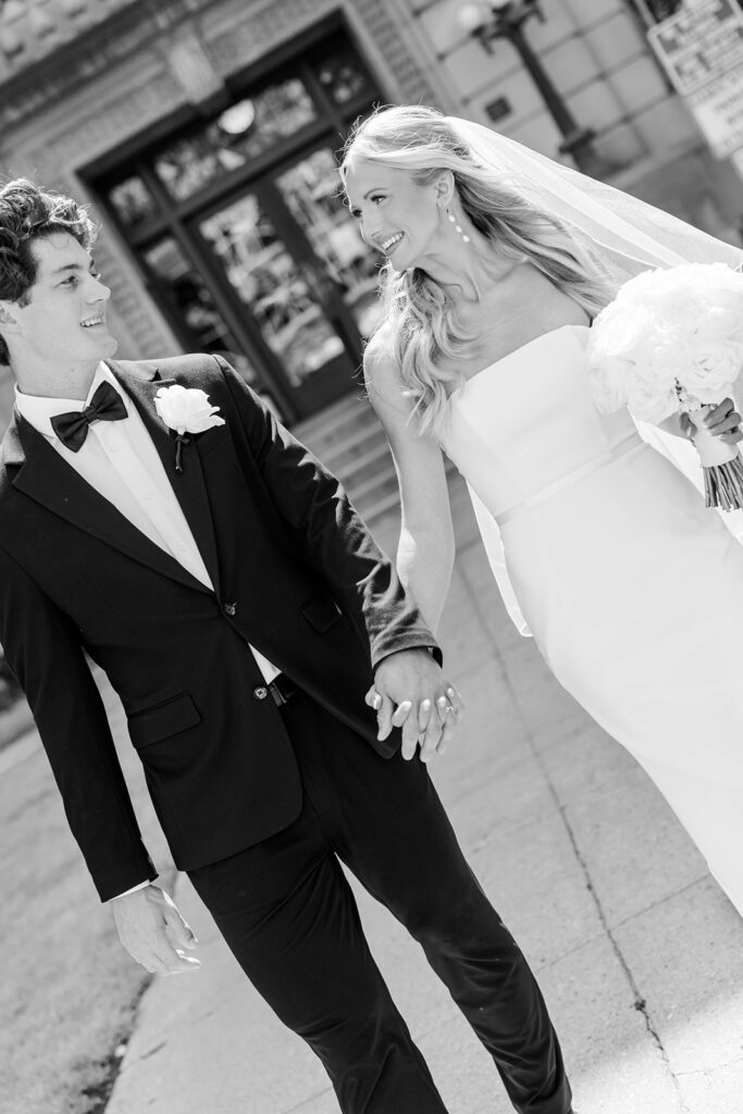bride and groom portrait