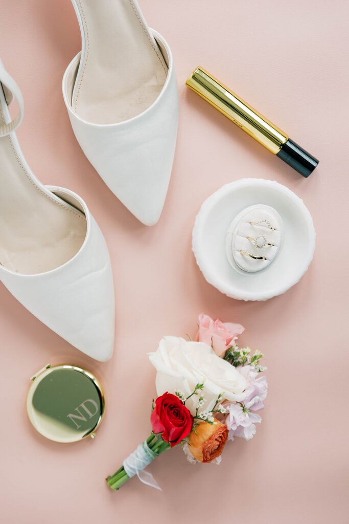 wedding flatlay