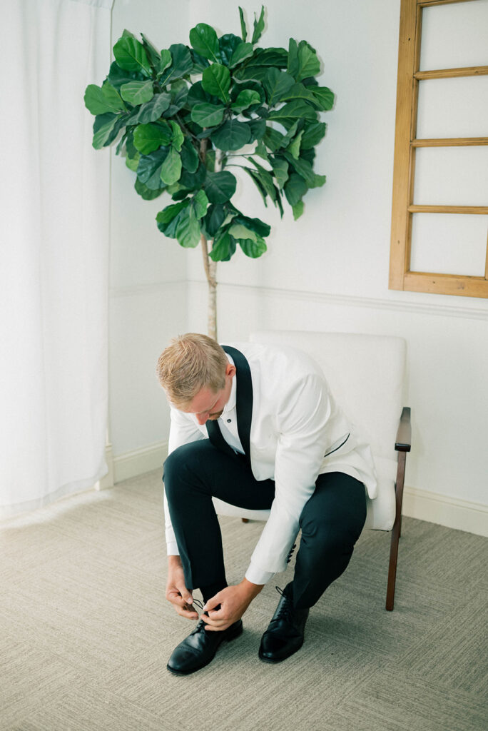 groom getting ready 