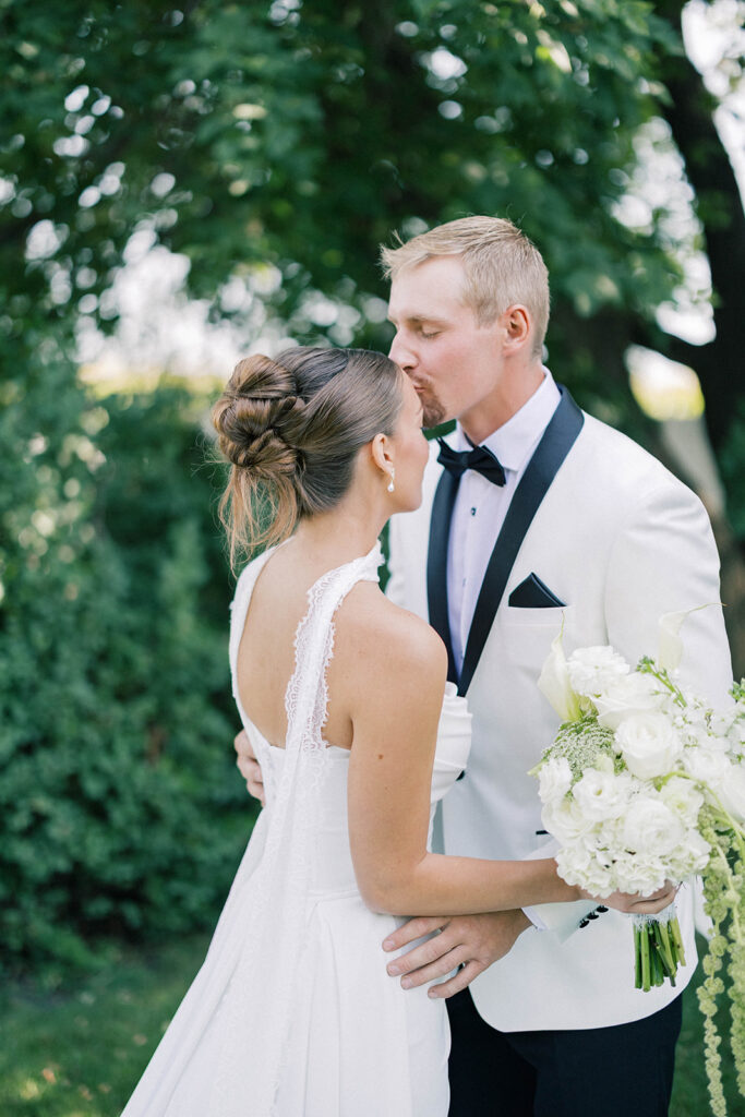 bride and groom portrait