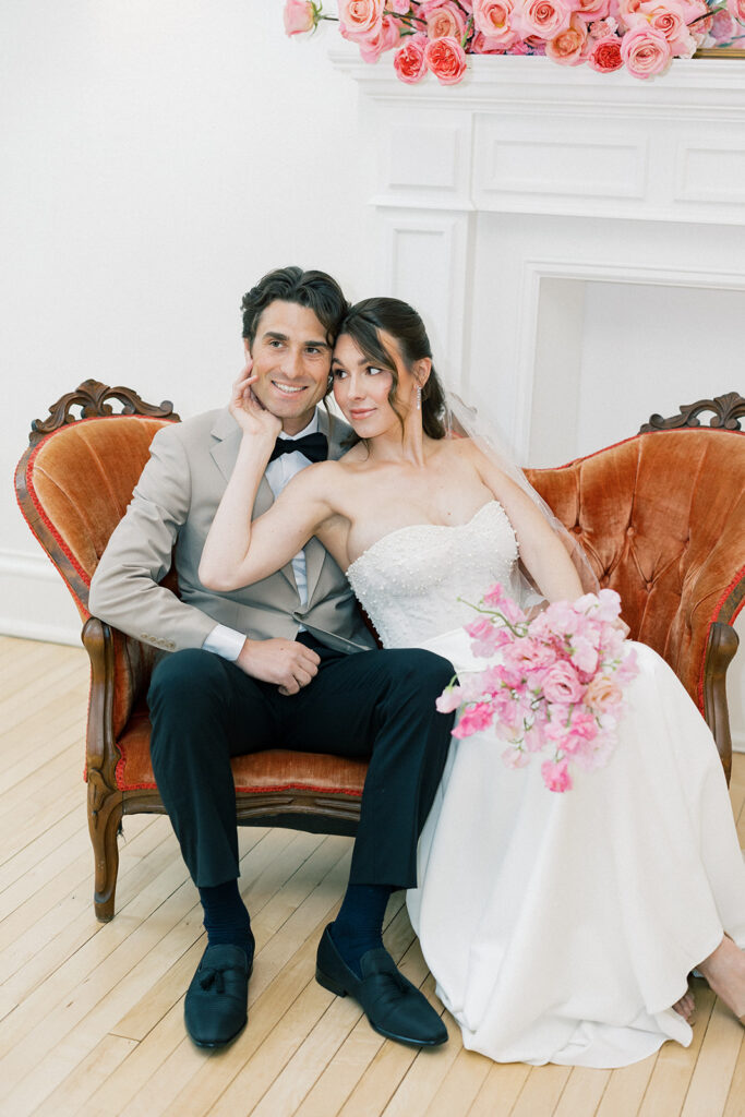 bride and groom portrait