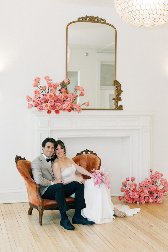bride and groom portrait