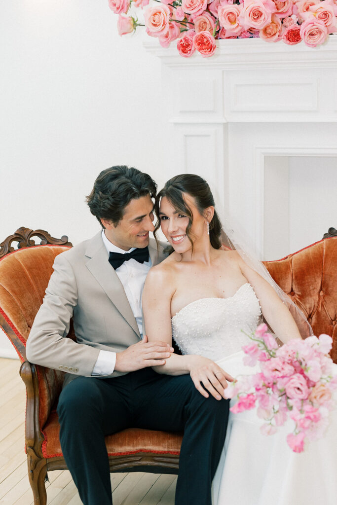 bride and groom portrait