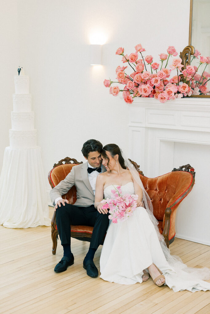 bride and groom portrait