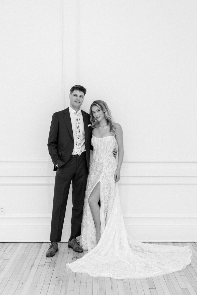 bride and groom portrait