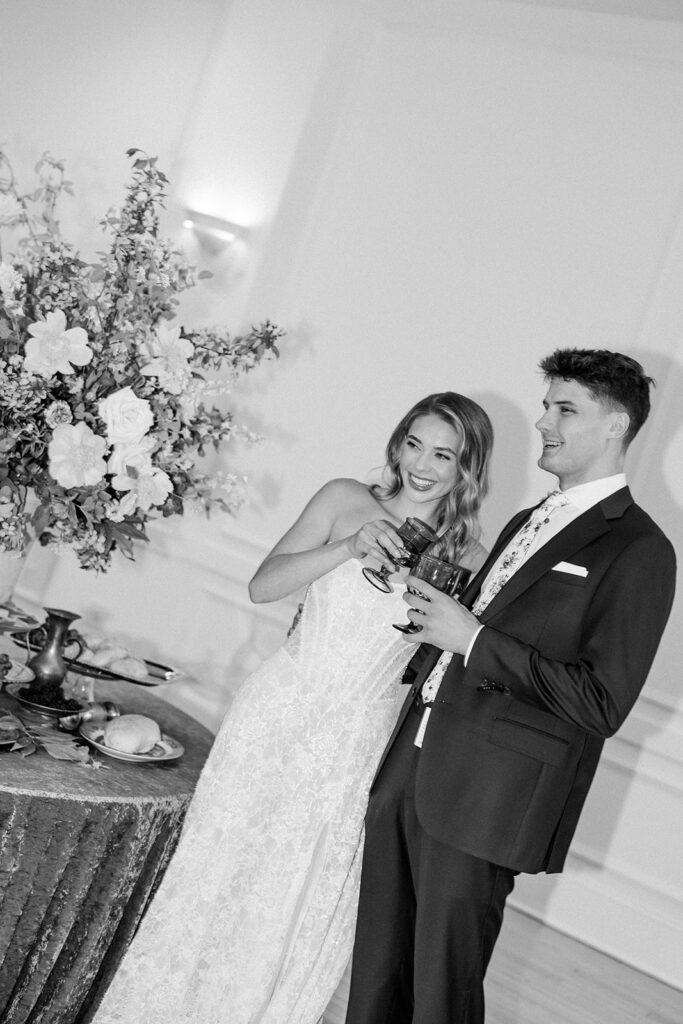 bride and groom portrait