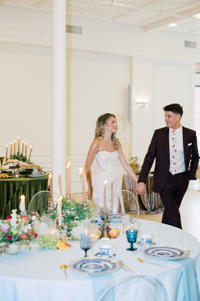 bride and groom portrait