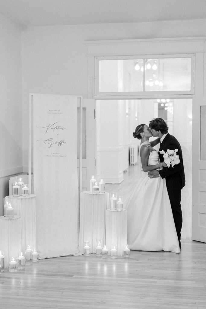 bride and groom portrait 