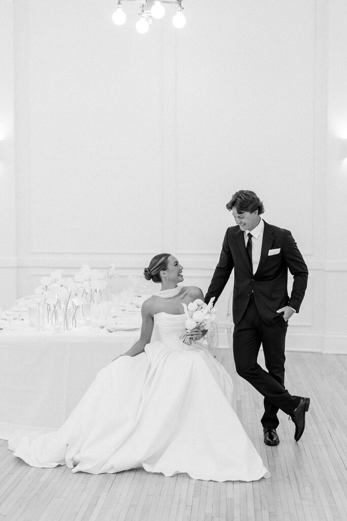 bride and groom portrait 