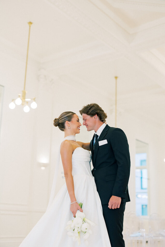 bride and groom portrait 