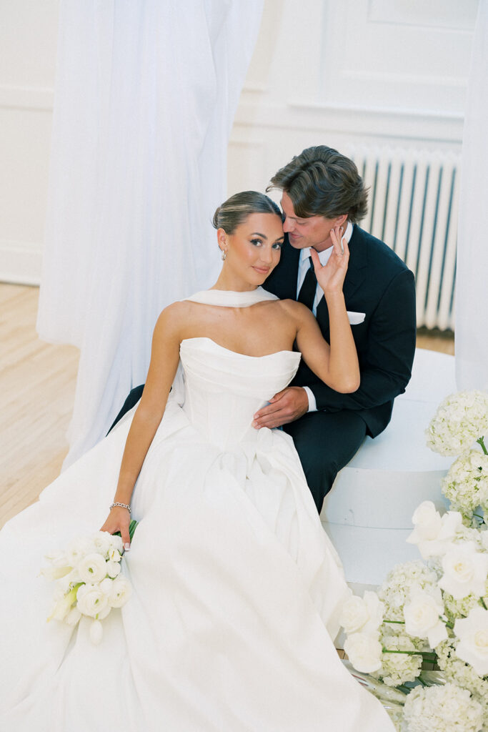 bride and groom portrait 