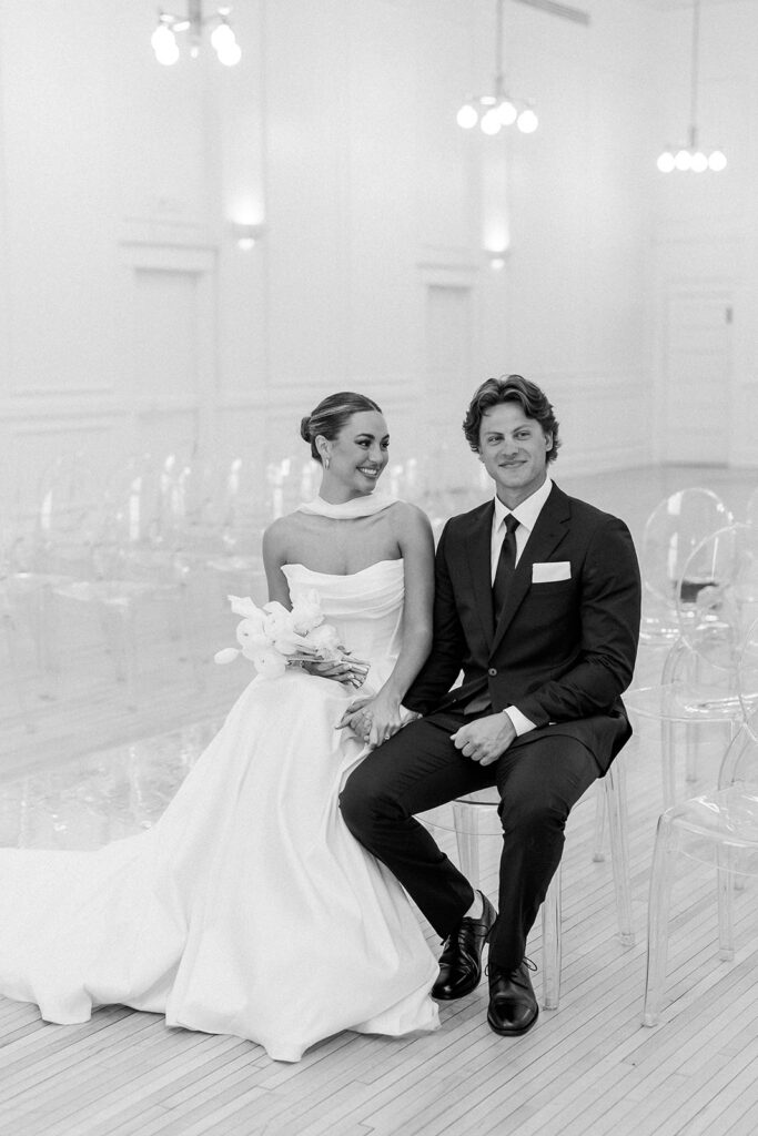 bride and groom portrait 