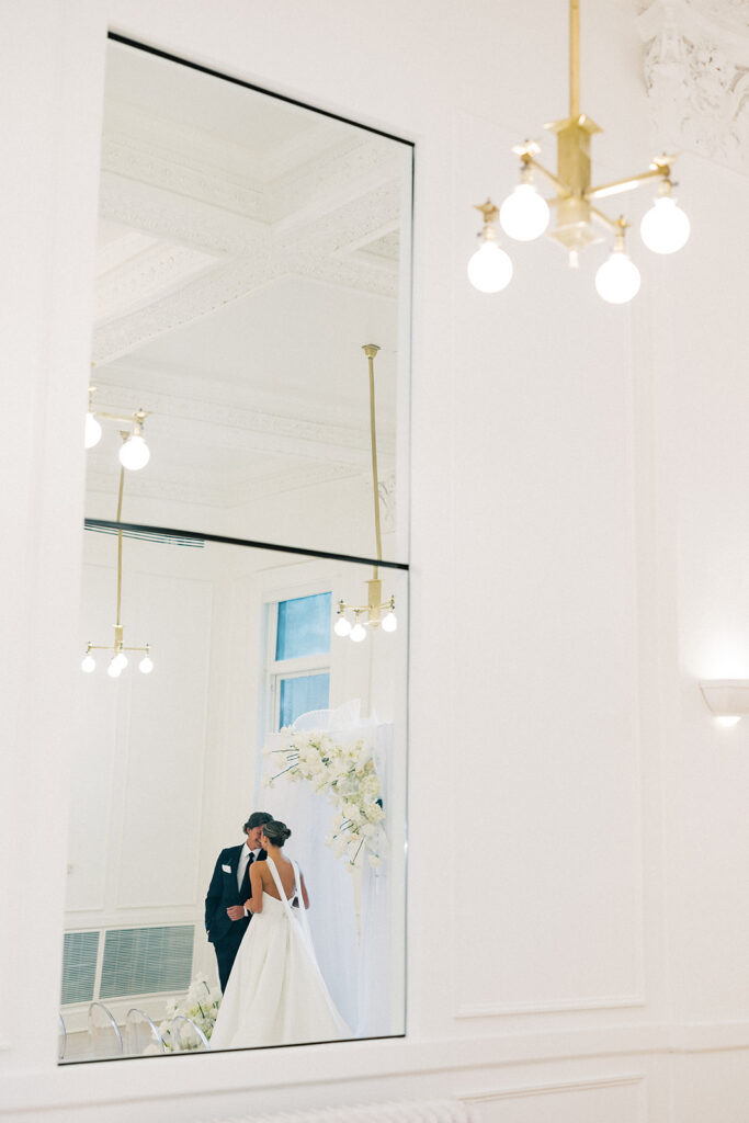 bride and groom portrait 